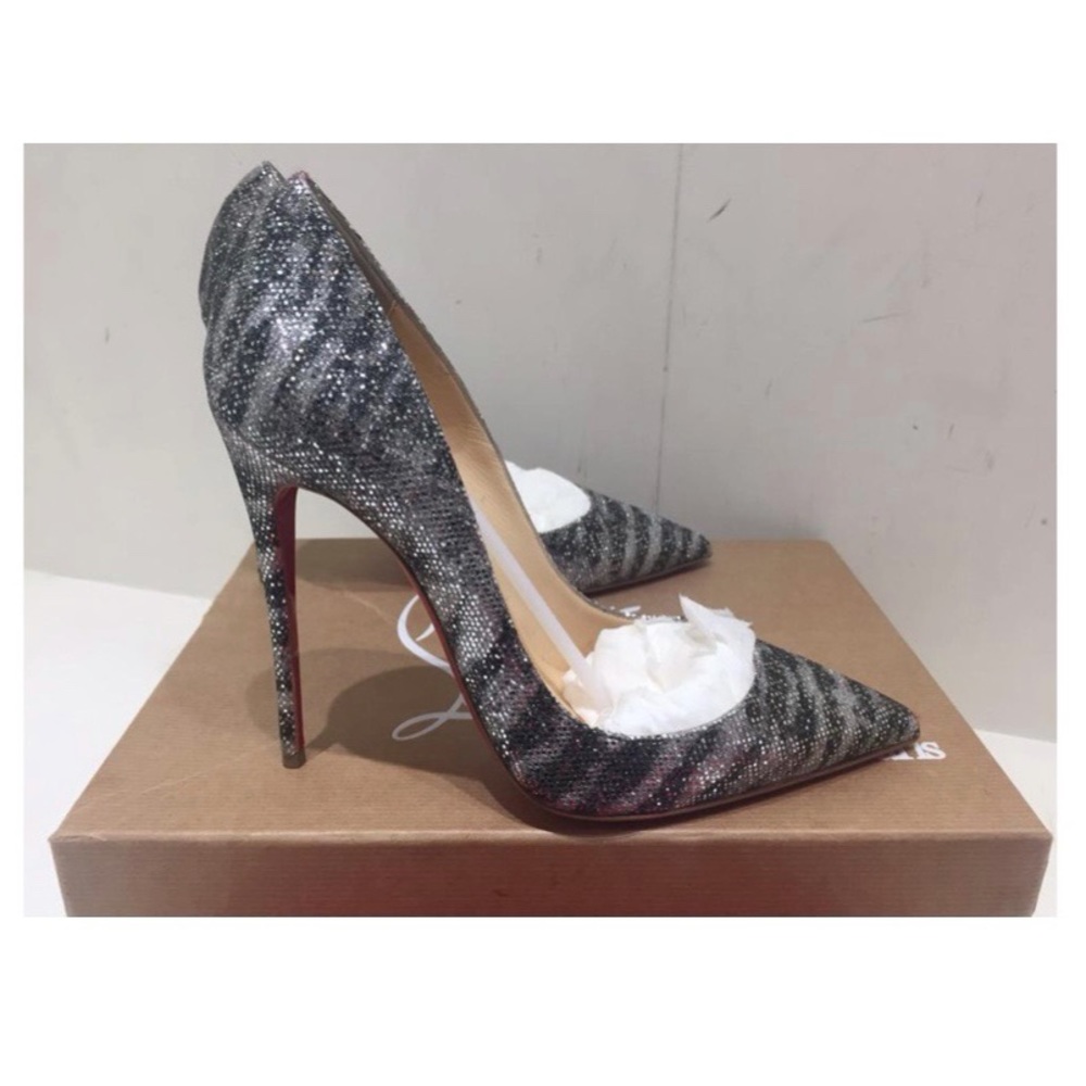 Christian Louboutin Glitter So Kate 120 Pumps—US 8